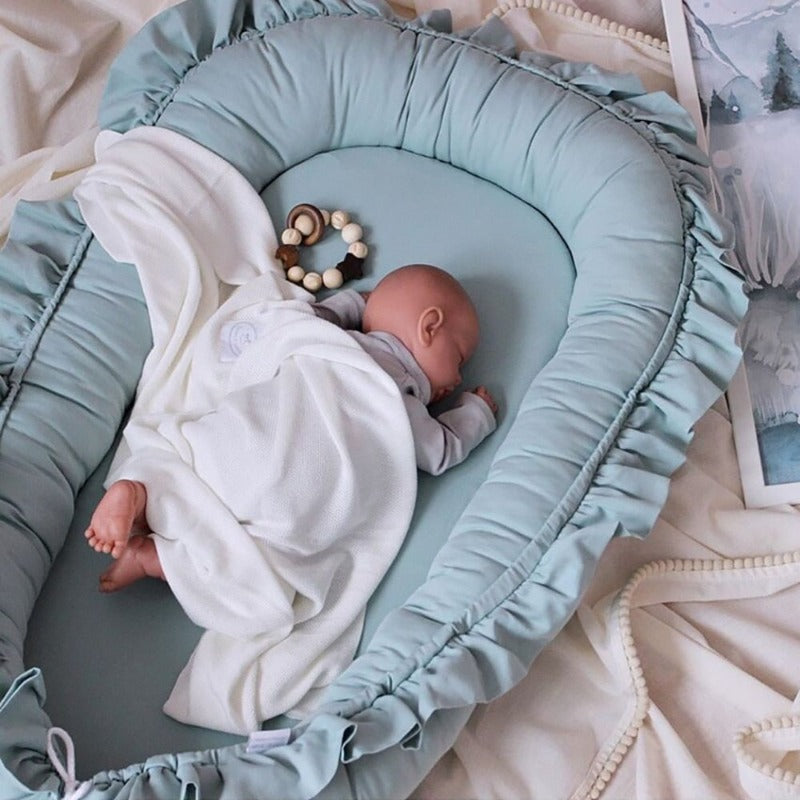 Ruffle Baby Nest Portable Cocoon Just Kidding Store