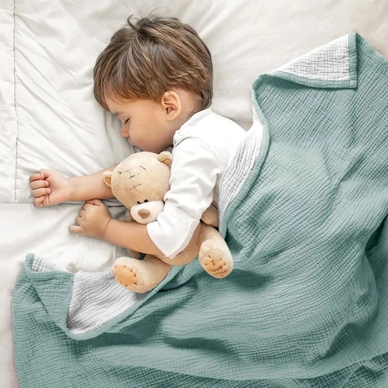 Double layer muslin blanket best sale