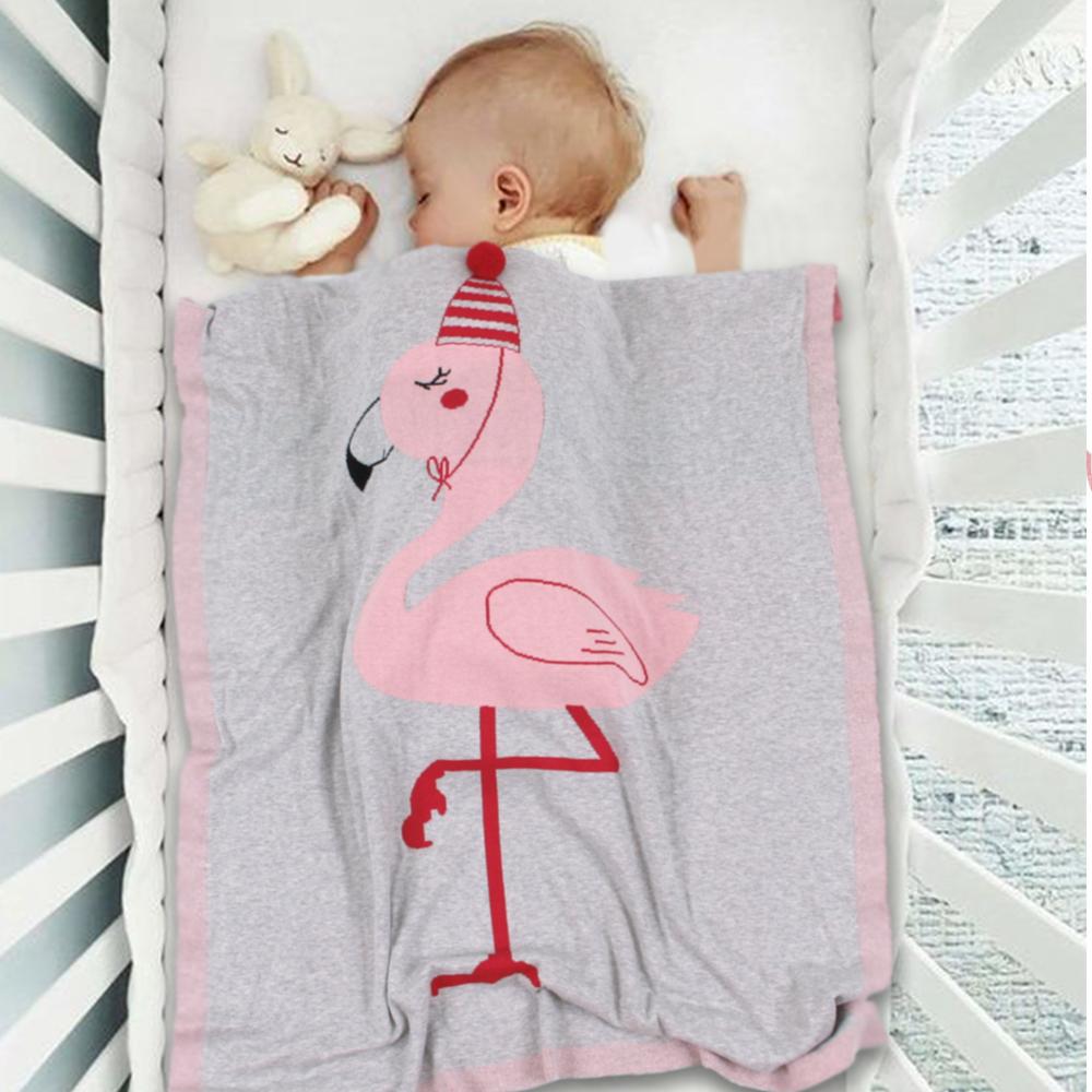 Flamingo baby hot sale blanket