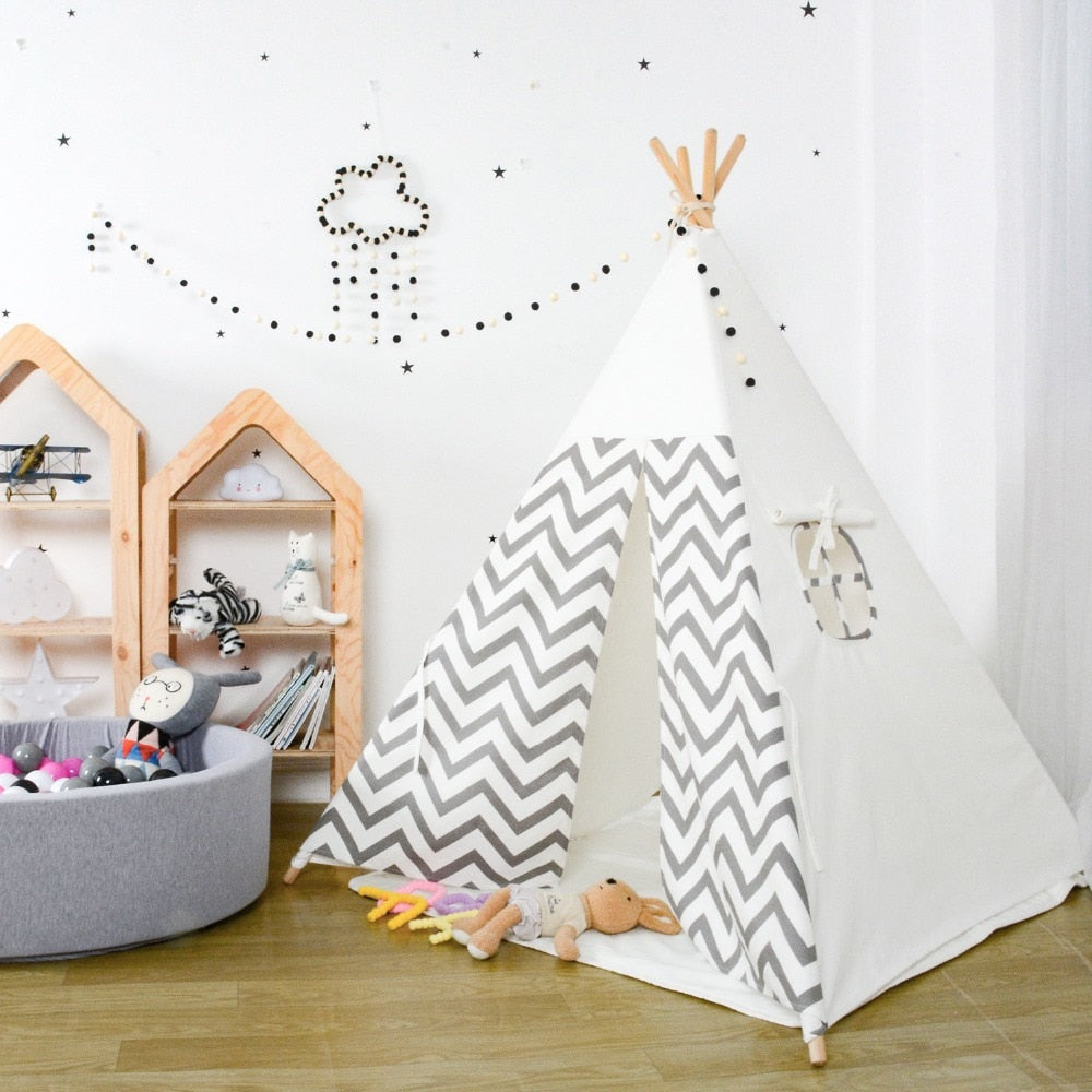 Chevron teepee shop