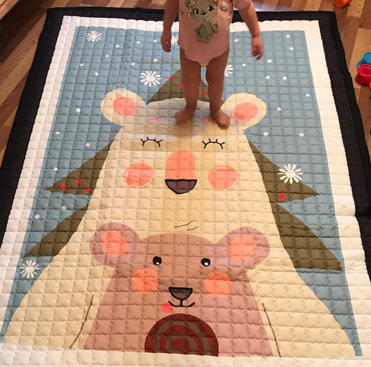 Oversized Play Mat - Quilted Anti Skid Carpet - Just Kidding Store