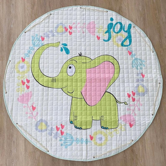 Activity Play Mat Baby Kids Toy Storage Bag Little Elephant - Just Kidding Store