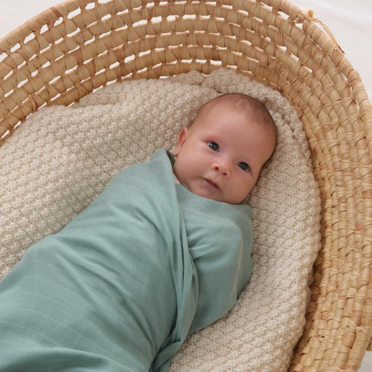 Bamboo Cotton Baby Muslin Swaddle Blanket - Just Kidding Store