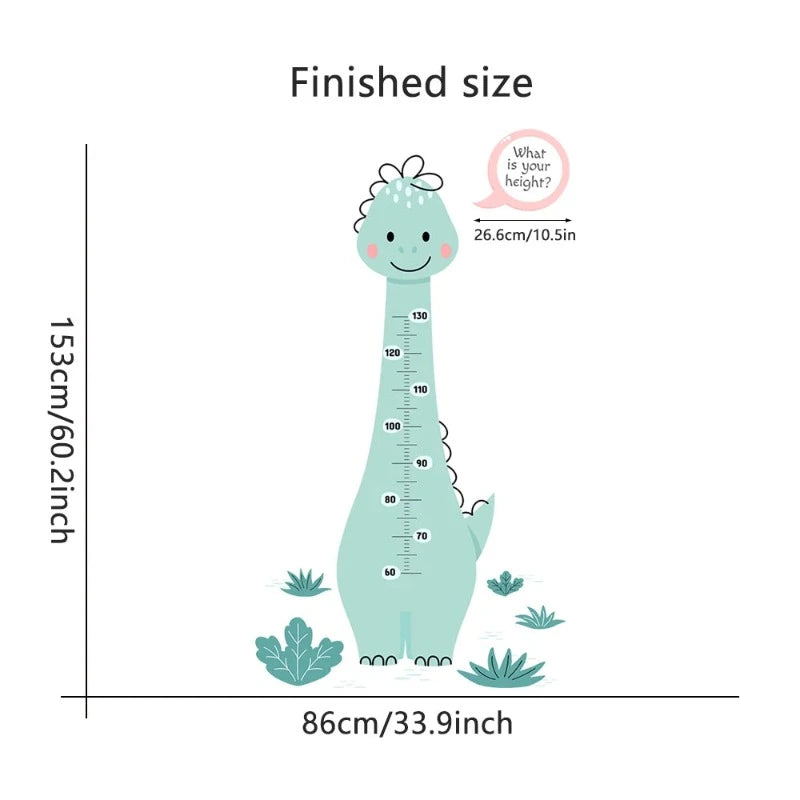 Big Dinosaur Height Ruler - Growth Chart - Just Kidding Store