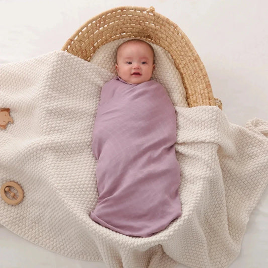 Bamboo Cotton Baby Muslin Swaddle Blanket - Just Kidding Store