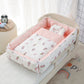 Multifunctional Baby Nest - Portable High Border Crib Set - Just Kidding Store