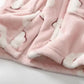 Deer Coral Velvet Children Hooded Robe - Just Kidding Store