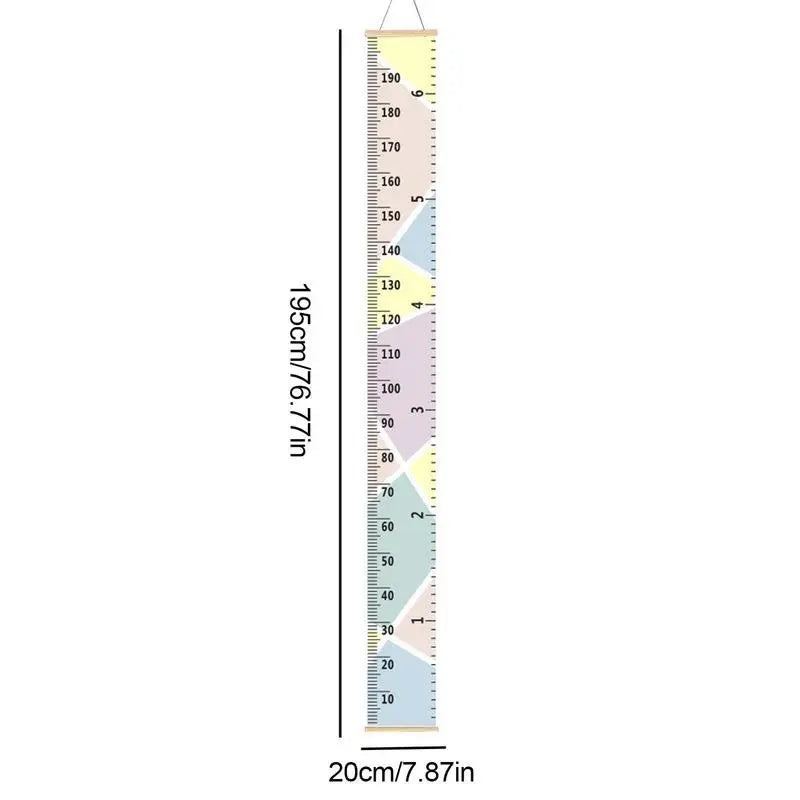 Geometric Shapes Kids Growth Chart - Just Kidding Store