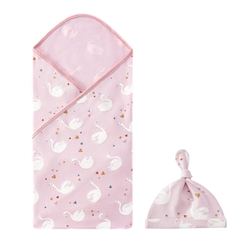 Baby Swaddle Blanket And Hat Set - Just Kidding Store