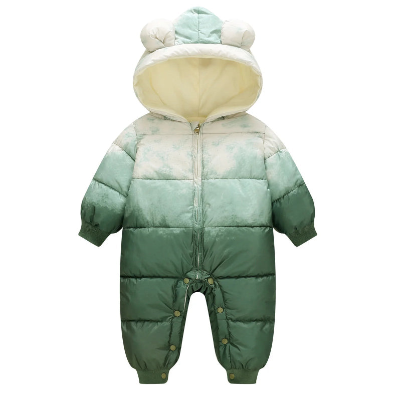 Cozy Bear Gradient Winter Baby Rompers - Just Kidding Store