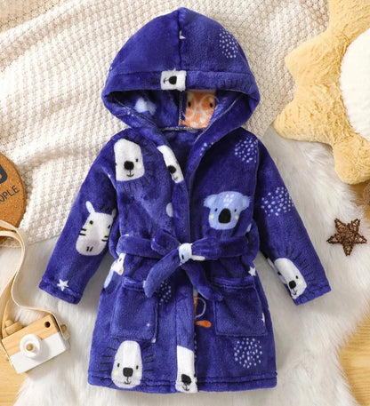 Blue Wilderness Hooded Robe - Just Kidding Store