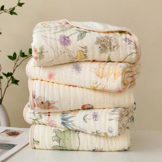 Double Layer Cotton Muslin Blanket - Just Kidding Store