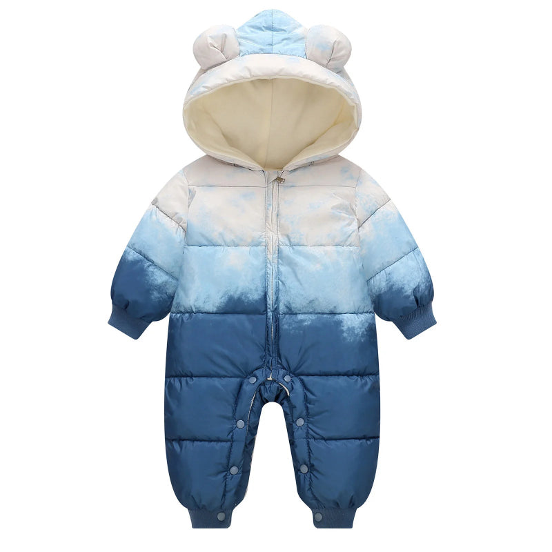 Cozy Bear Gradient Winter Baby Rompers - Just Kidding Store