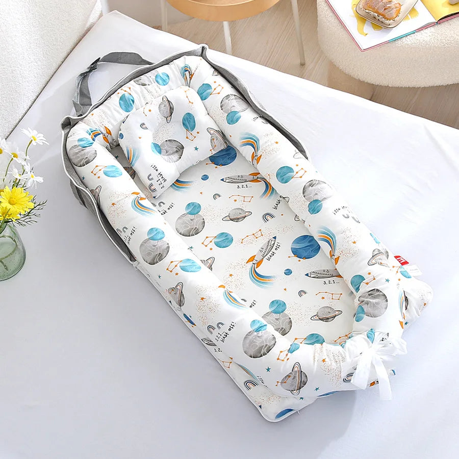 2-in-1 Portable Baby Lounger - Carry Bag - Just Kidding Store