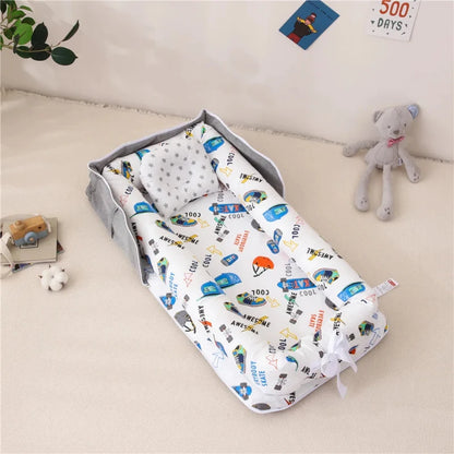 2-in-1 Portable Baby Lounger - Carry Bag - Just Kidding Store