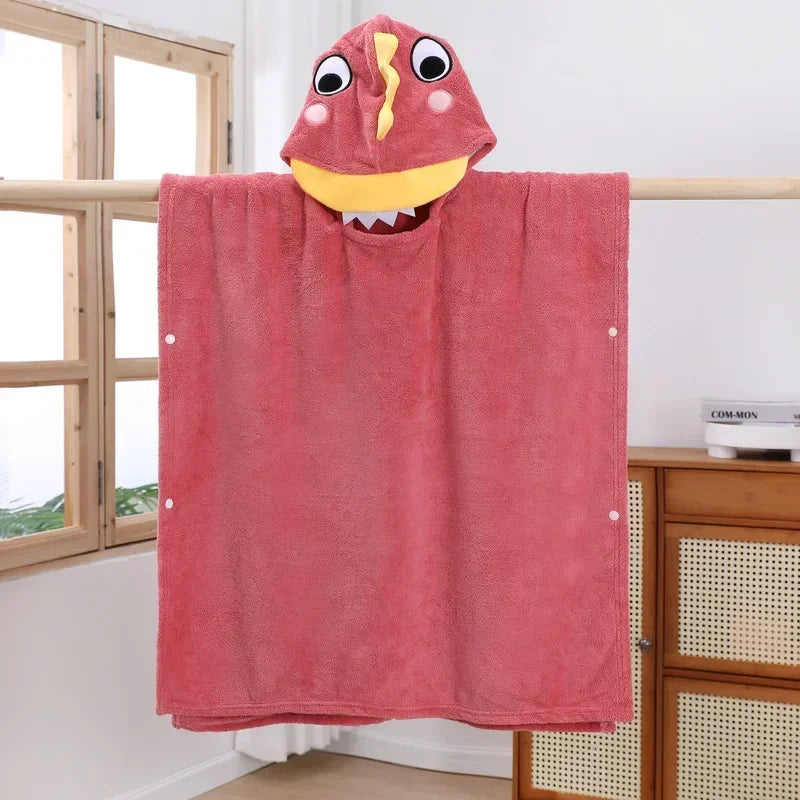 Thicken Hooded Towel Cape - Bath Cloak - Just Kidding Store