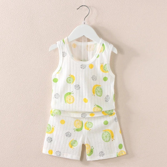 Lemon Summer Pajama Set - Just Kidding Store