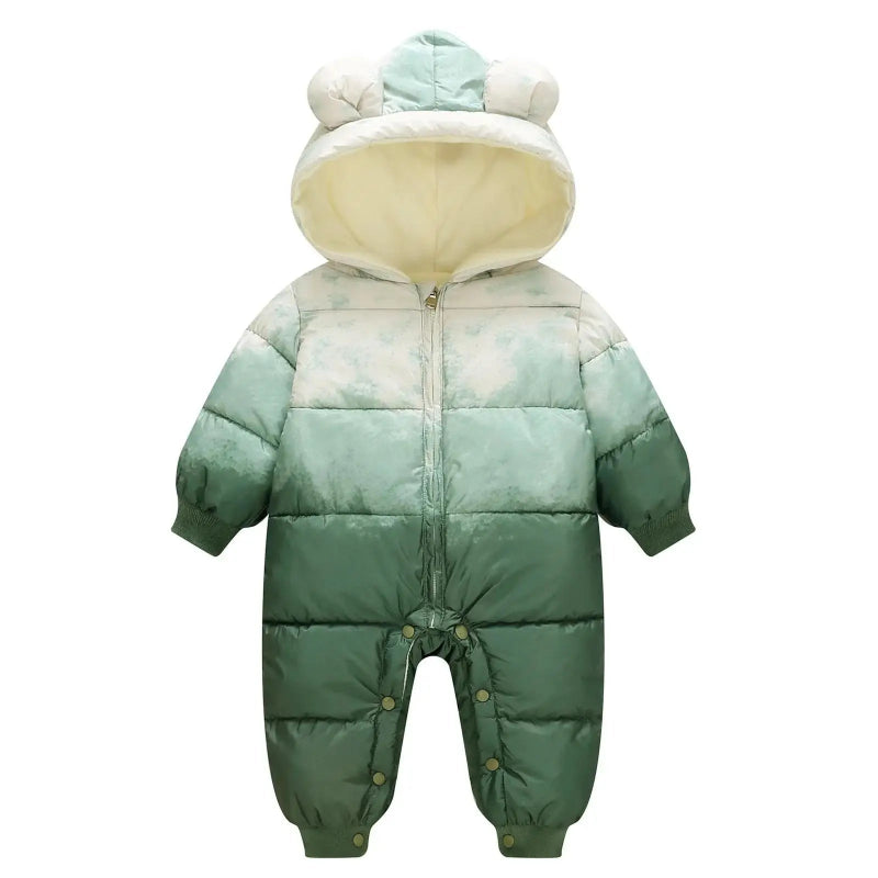 Cozy Bear Gradient Winter Baby Rompers - Just Kidding Store