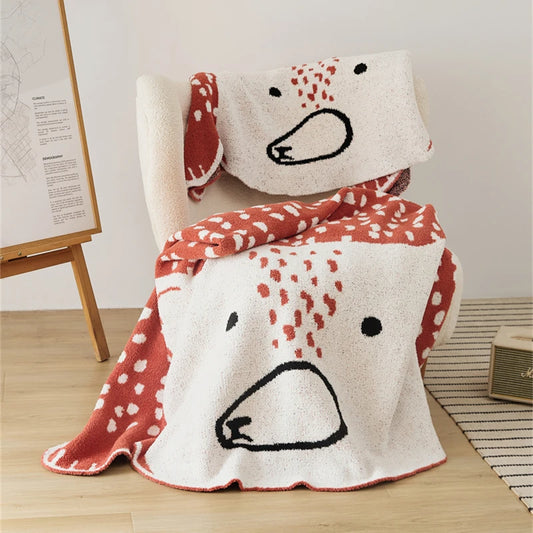 Fluffy Bear Throw Blanket - Just Kidding Store