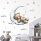 Sleepy Teddy Bear Wall Decals - Just Kidding Store