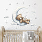 Sleepy Teddy Bear Wall Decals - Just Kidding Store