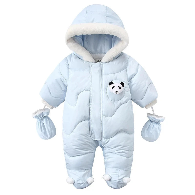 Winter Snowsuit - Warm Fleece Hooded Jumpsuit - Just Kidding Store