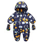 Winter Snowsuit - Warm Fleece Hooded Jumpsuit - Just Kidding Store