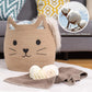 Beige Kitty Woven Organizer - Just Kidding Store