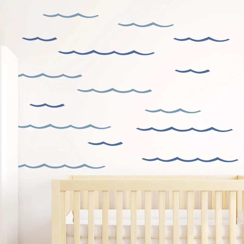 Ocean Waves Wall Decals - Just Kidding Store