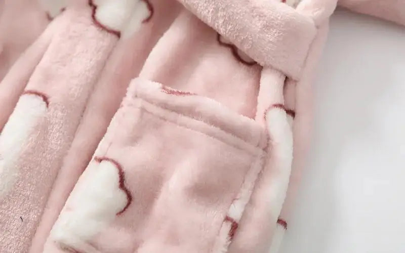 Deer Coral Velvet Children Hooded Robe - Just Kidding Store