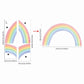 XL Rainbow Fabric Wall Sticker - Just Kidding Store