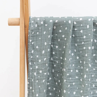 2 Layers Cotton Muslin Swaddle Wrap - Just Kidding Store