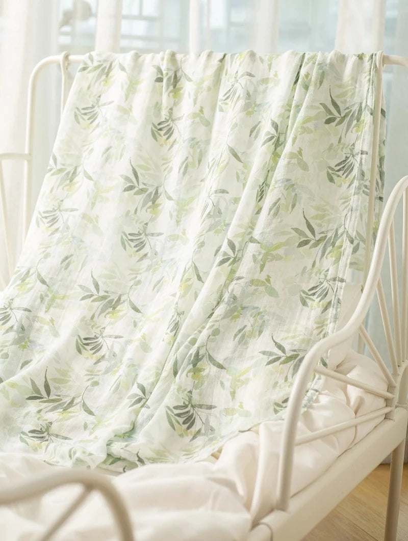 Bamboo Cotton Oversized Muslin Swaddle Blankets - Just Kidding Store