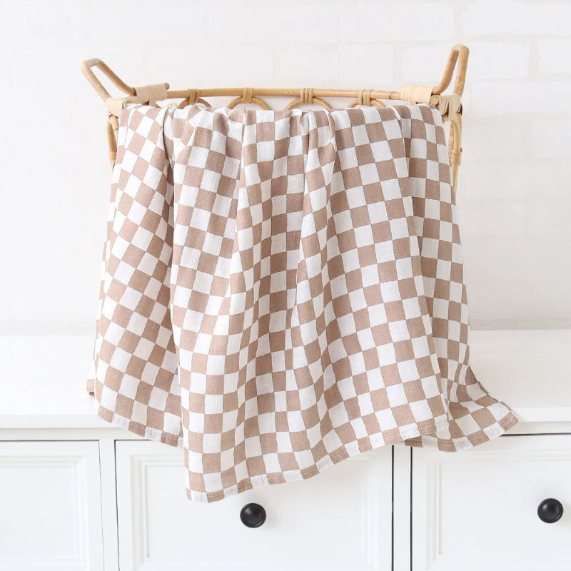 Cotton Bamboo Oversized Swaddle Blanket - Just Kidding Store