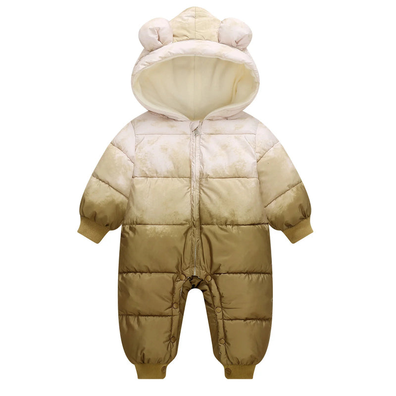 Cozy Bear Gradient Winter Baby Rompers - Just Kidding Store