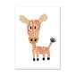 Boho Safari Animal Canvas Nursery Prints - Just Kidding Store