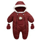 Winter Snowsuit - Warm Fleece Hooded Jumpsuit - Just Kidding Store