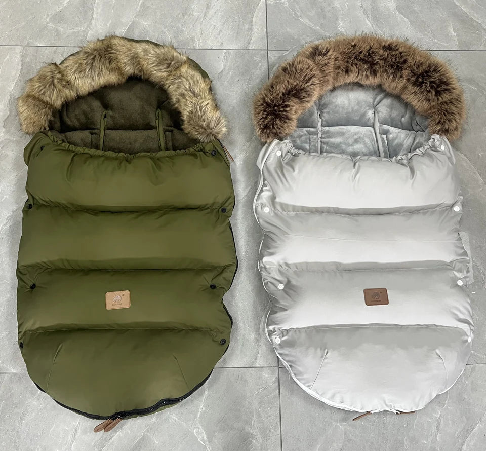 Winter Windproof Footmuff - Universal Pram Sleepsack 0-24M - Just Kidding Store