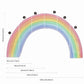 XL Rainbow Fabric Wall Sticker - Just Kidding Store