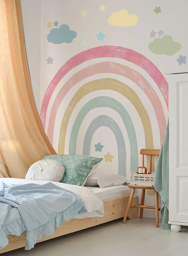 Big Rainbow Fabric Wall Sticker - Just Kidding Store - Just Kidding Store