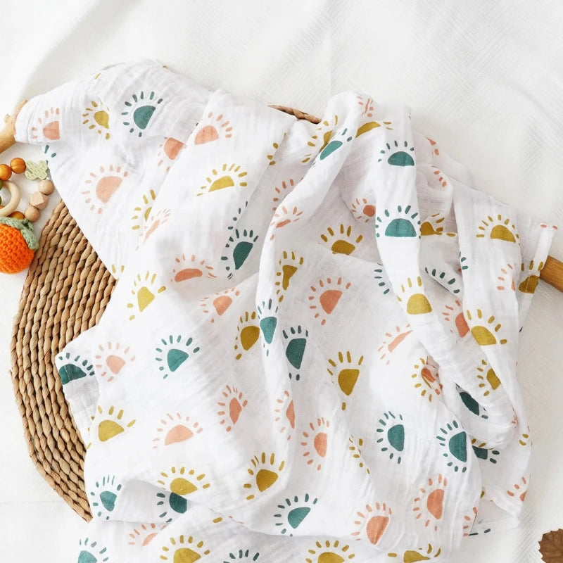 Muslin Blanket - 2 Layers Cotton Swaddle - Just Kidding Store