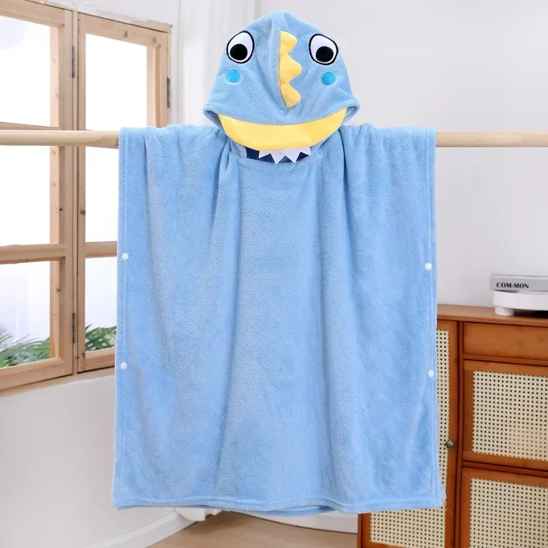 Thicken Hooded Towel Cape - Bath Cloak - Just Kidding Store