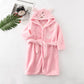 Tiger Coral Velvet Childrens Hooded Robe - Just Kidding Store