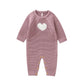 White Heart Knitted Infant Jumpsuit - Just Kidding Store