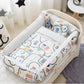 Multifunctional Baby Nest - Portable High Border Infant Crib Set - Just Kidding Store