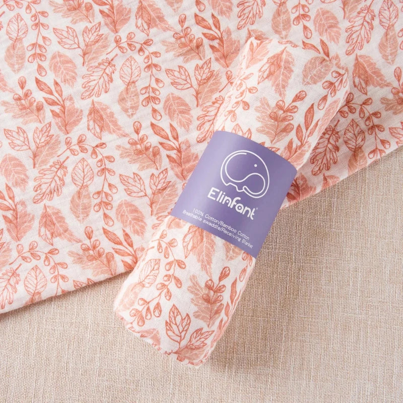 Floral Muslin Blanket - 2 Layers Cotton Swaddle - Just Kidding Store