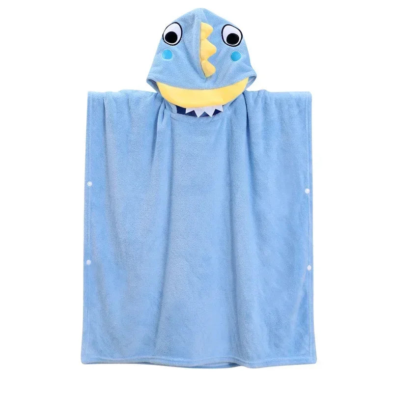 Thicken Hooded Towel Cape - Bath Cloak - Just Kidding Store