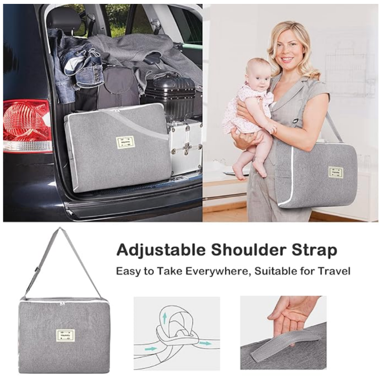 2-in-1 Portable Baby Lounger - Carry Bag - Just Kidding Store