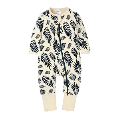 Black Leaves Baby Infant Romper - Just Kidding Store