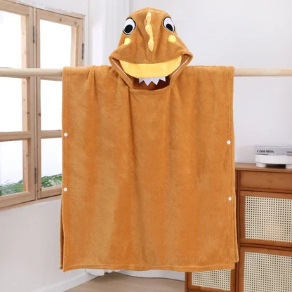 Thicken Hooded Towel Cape - Bath Cloak - Just Kidding Store